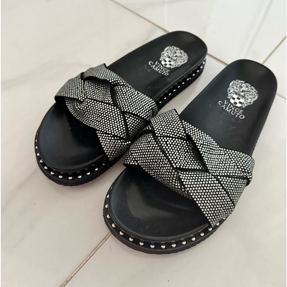 Vince Camuto Kevin Braid Embellished Slides - image 3